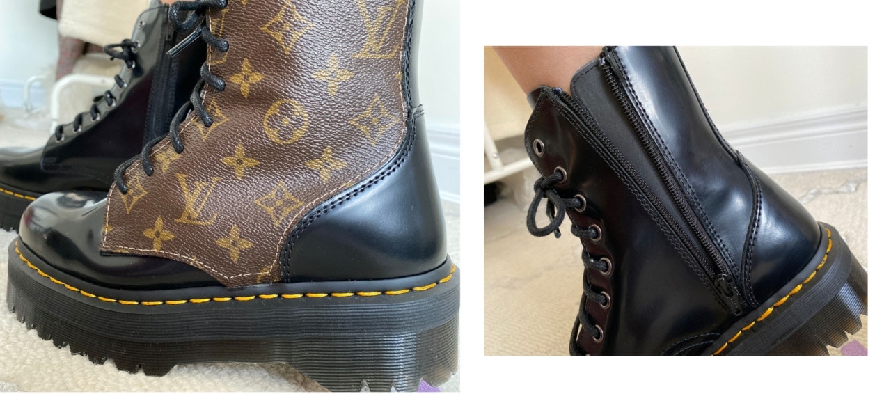 Reworked Louis Vuitton Dr Martens