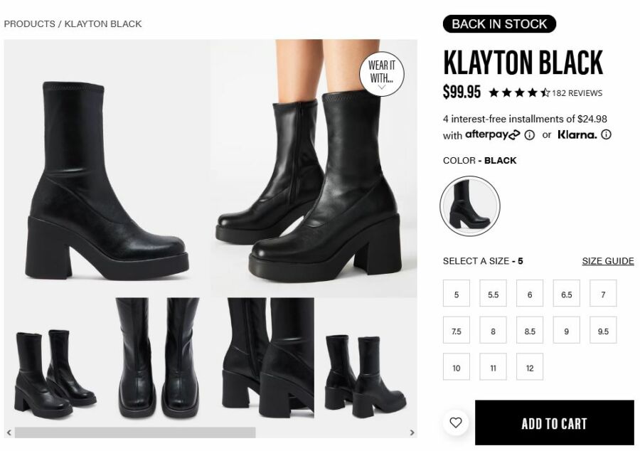 Steve Madden KLAYTON BLACK Boots are Back in Stock! Viral Ankle Boots